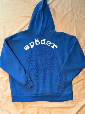 Blue Sp5der Hoodie